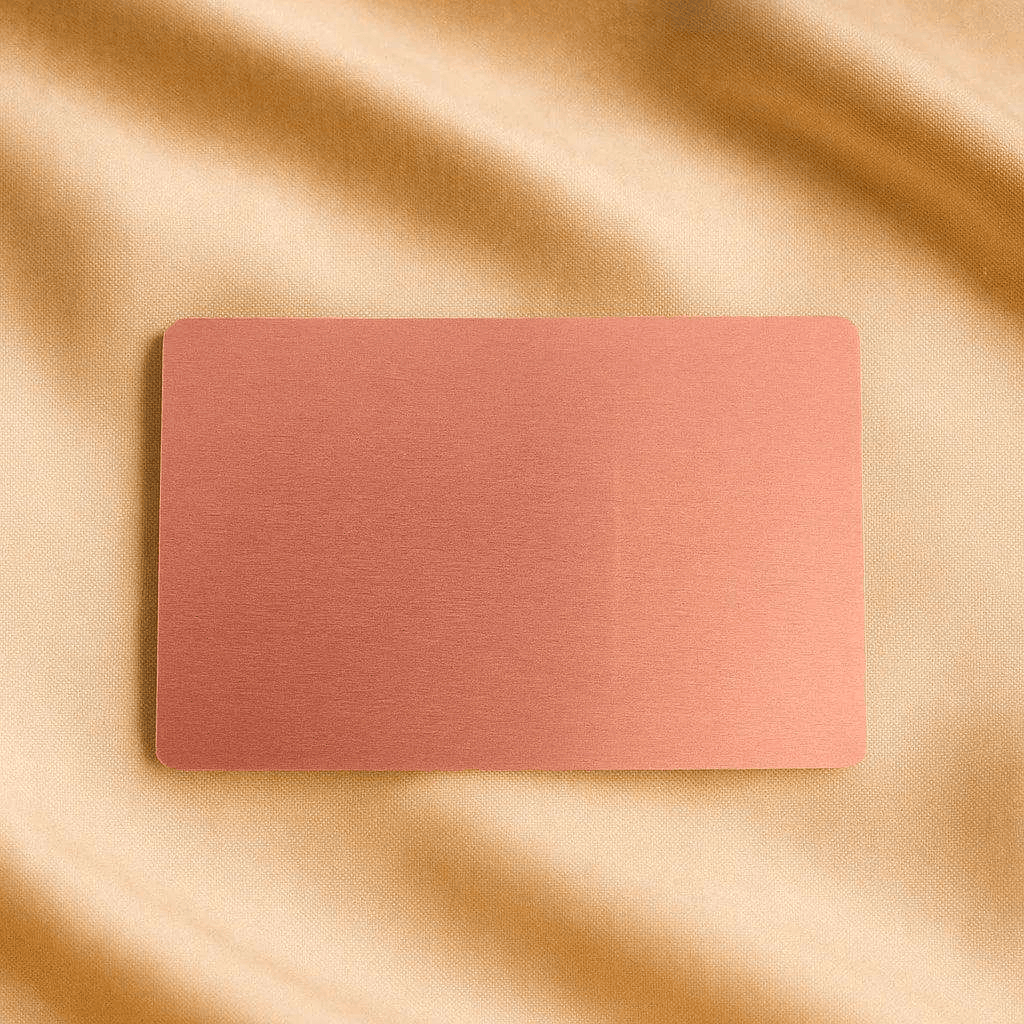 Metall Visitenkarten mit Gravur – Stilvoll, präzise & unvergesslich in rot gold schwarz pink rosa grün blau