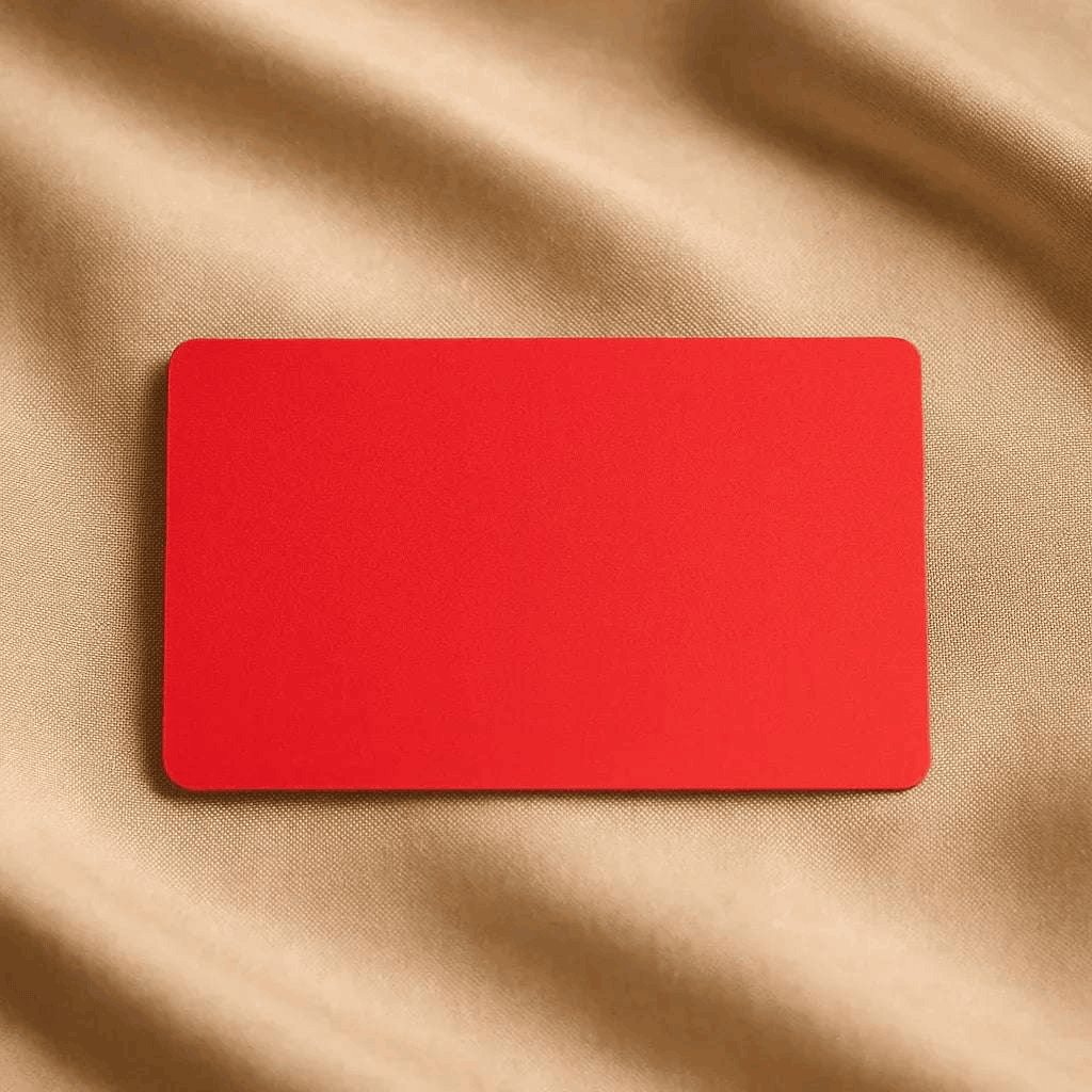 Metall Visitenkarten mit Gravur – Stilvoll, präzise & unvergesslich in rot gold schwarz pink rosa grün blau