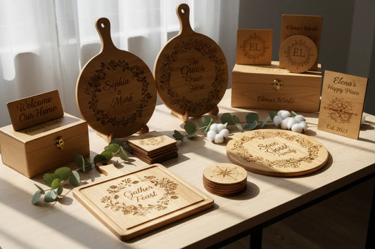 Personalisierte Holzprodukte mit Gravur – nachhaltige Geschenkidee von Elenas World