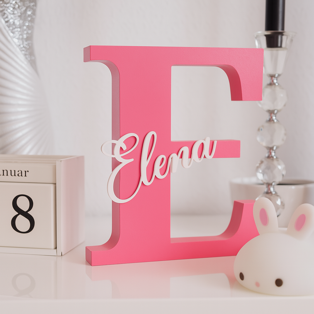 Personalisierter 3D-Buchstabe mit Namen
