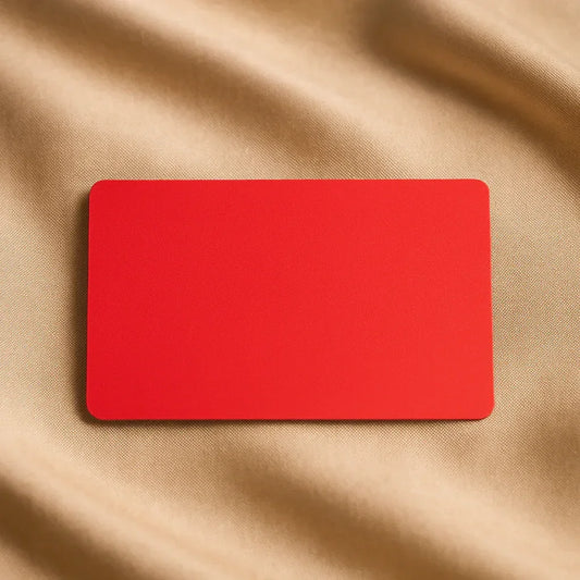 Metall Visitenkarten mit Gravur – Stilvoll, präzise & unvergesslich in rot gold schwarz pink rosa grün blau