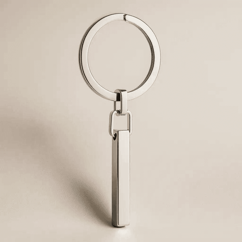 Schlüsselanhänger Silber mit Gravur – personalisiertes Geschenk
